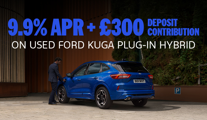 9.9% APR and £300 deposit contribution on the Kuga PHEV