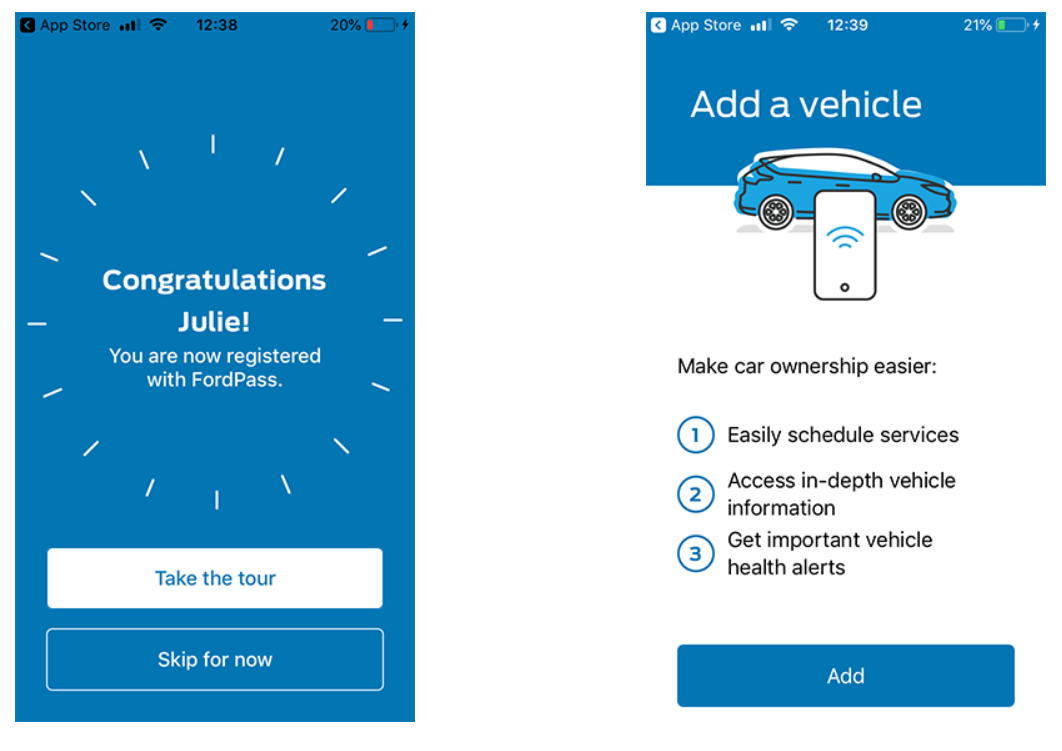 Ford pass account sign up step 3