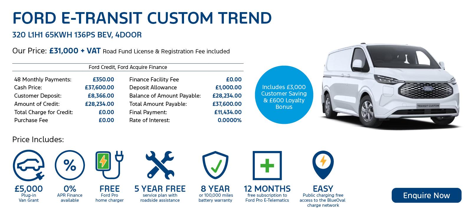 E-Transit Custom Trend Offer Image