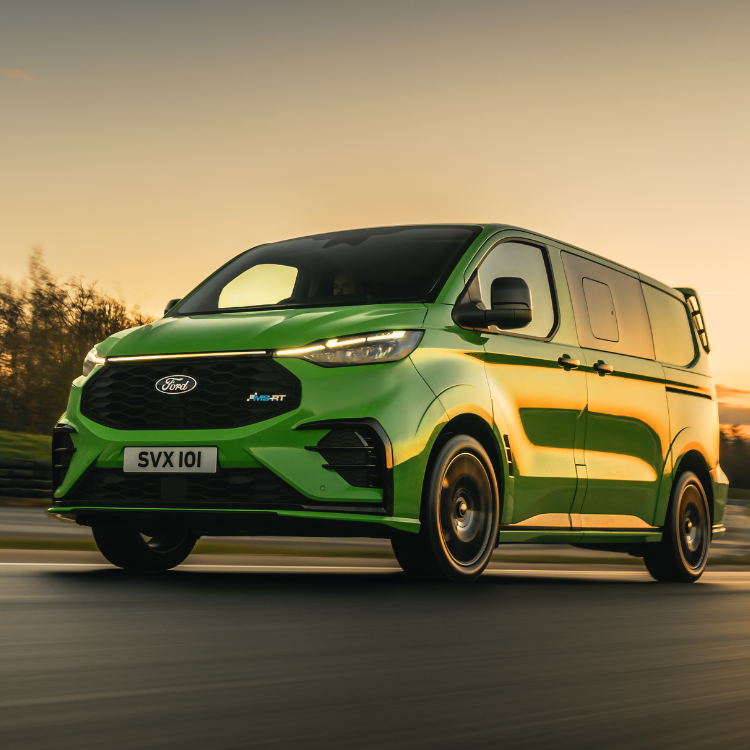 All New Transit Custom Ms Rt in green