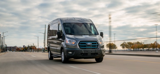 All New Ford E Transit being driven on motorway