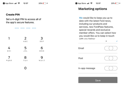 fordpass app screenshot step 2